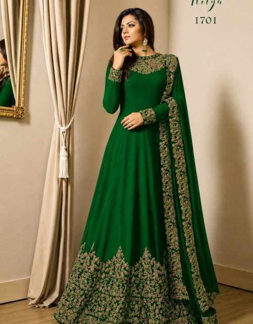 Indian Bollywood Party Wear Heavy Bridal Bridal Anarkali Beautifull Long Gown