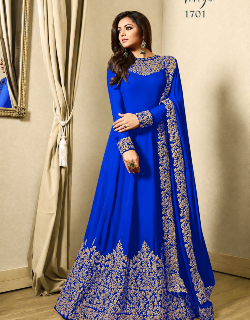Bollywood Party Wear Heavy Bridal Ethnic Anarkali Indian Christmas Long Gown