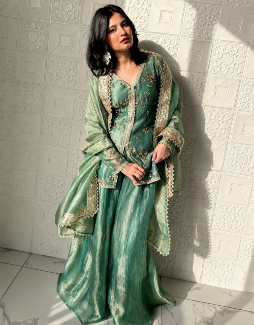 Women's Firozi Color Ready to Wear Salwar Kameez with Dupatta Designer Ethnic Suit for Wedding & Festival
