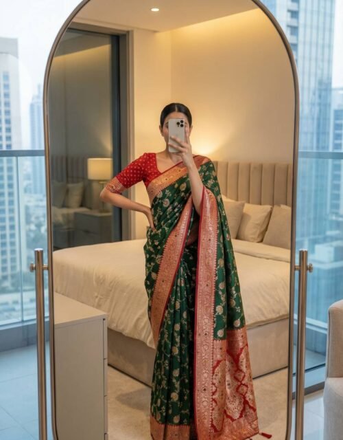 Women's Indian Pakistani Wedding Designer Saree | Bollywood Party Wear Fancy Saree With Blouse Piece