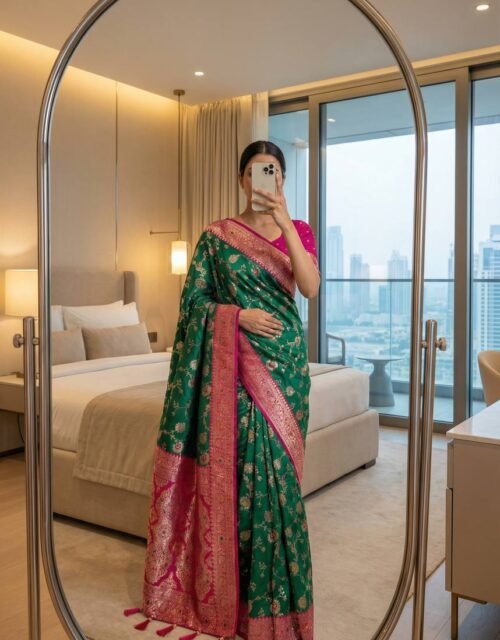 Women's Indian Pakistani Wedding Designer Bollywood Party Wear Fancy Georgette Saree With Unstitched Blouse Piece