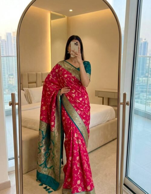 New Arrival Women's Designer Georgette Saree Bollywood Inspired Wedding Party Wear Traditional Ethnic Saree