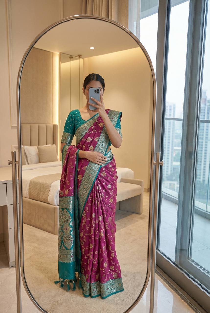 Exclusive Heavy Work Designer Wedding Saree For Women Indian Pakistani Bridal Party Wear Collection