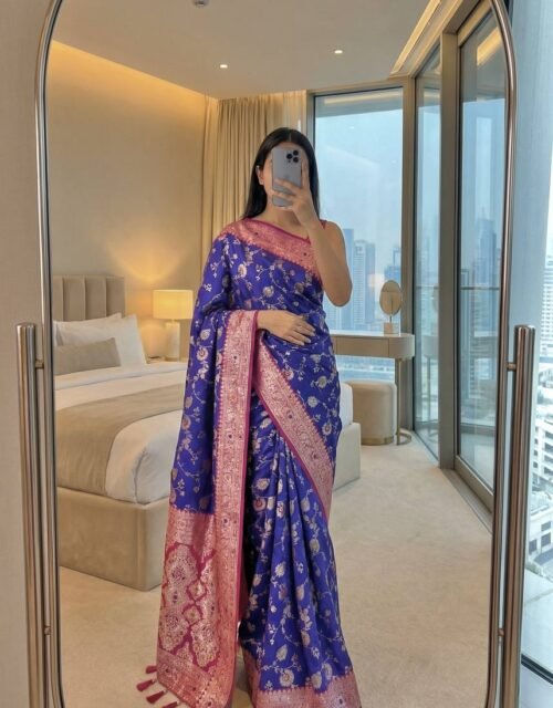 Women's Premium Pakistani Style Designer Saree Wedding Party Wear Fancy Ethnic Traditional Saree With Blouse